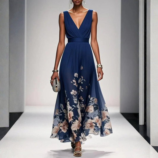 Olymira | Floral Evening Maxi Dress Women with Elegant Style