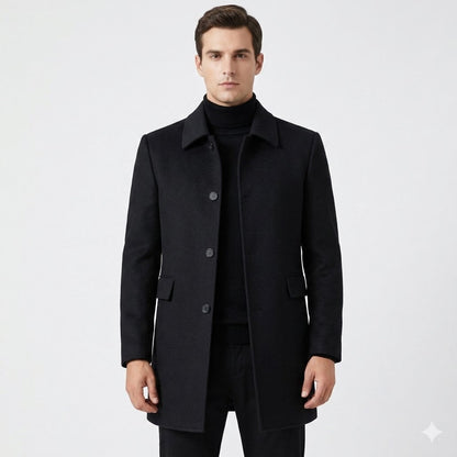 Men's Wool Overcoat Classic Winter Coat