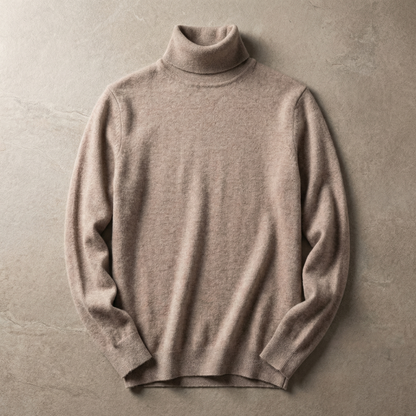 Men's Cashmere Turtleneck - Soft Knit Fall Sweater