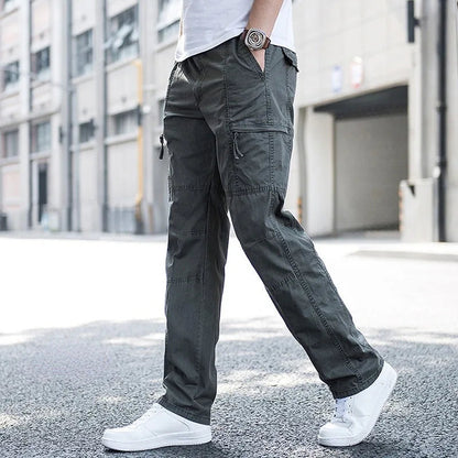 Men's Cargo Pants - Relaxed Fit Multi Pocket Trousers