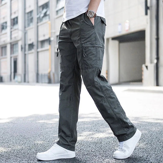 Men's Cargo Pants - Relaxed Fit Multi Pocket Trousers