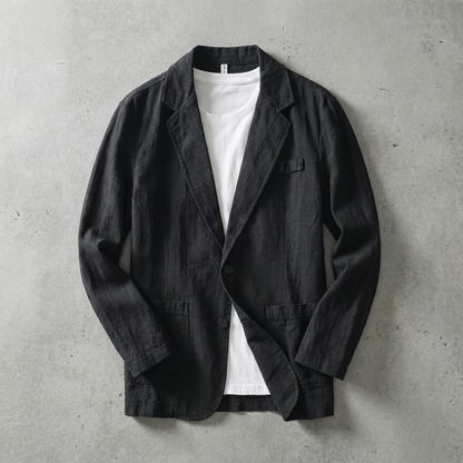 Men's Linen Jacket - Lightweight Casual Outerwear