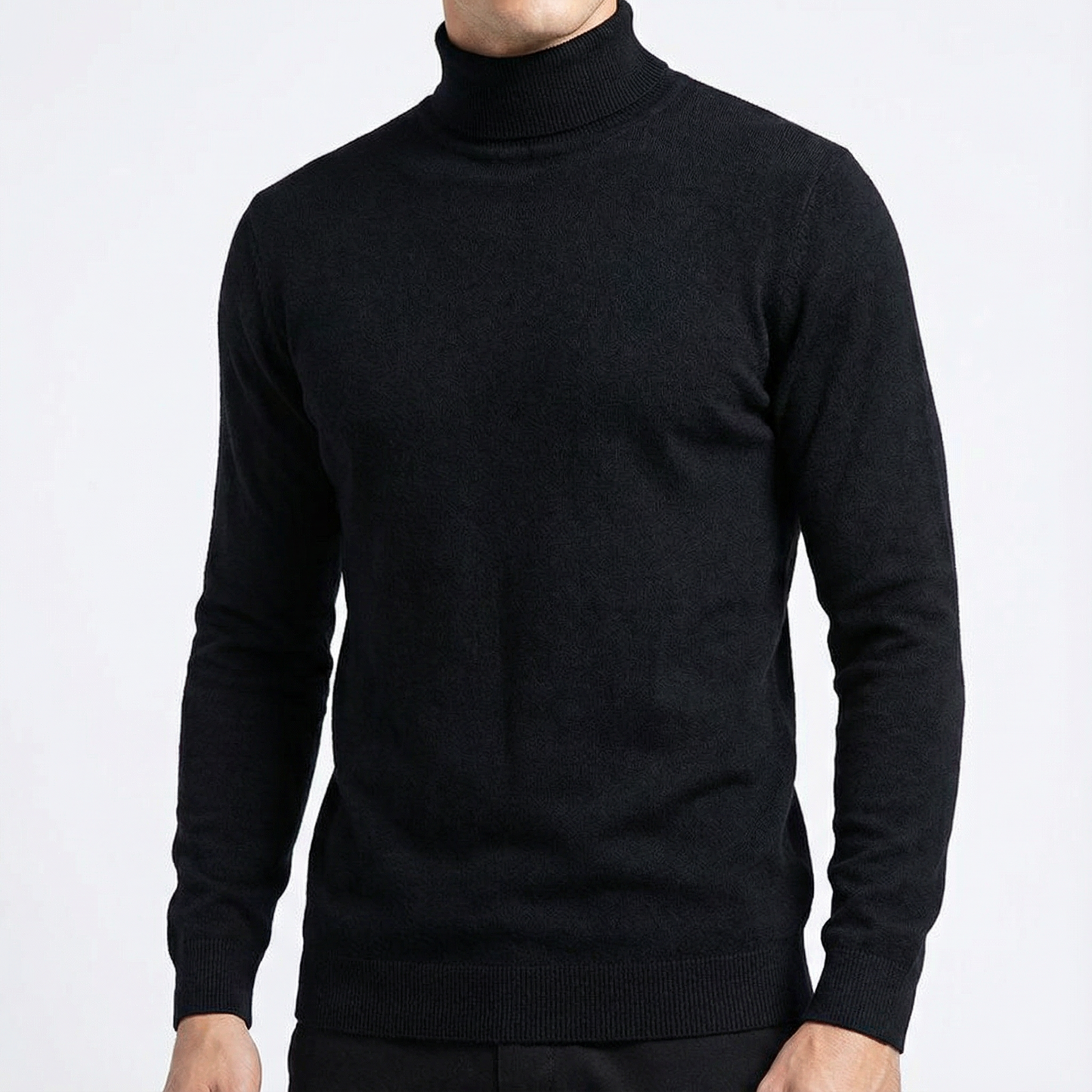Men's Cashmere Turtleneck Sweater - Soft Knit Pullover