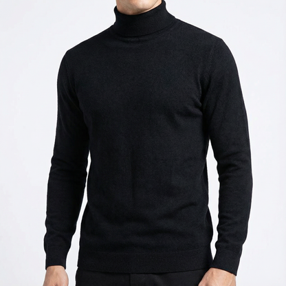 Men's Cashmere Turtleneck Sweater - Soft Knit Pullover