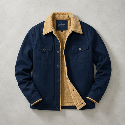 Men's Sherpa Lined Jacket - Trucker Style Casual Outerwear