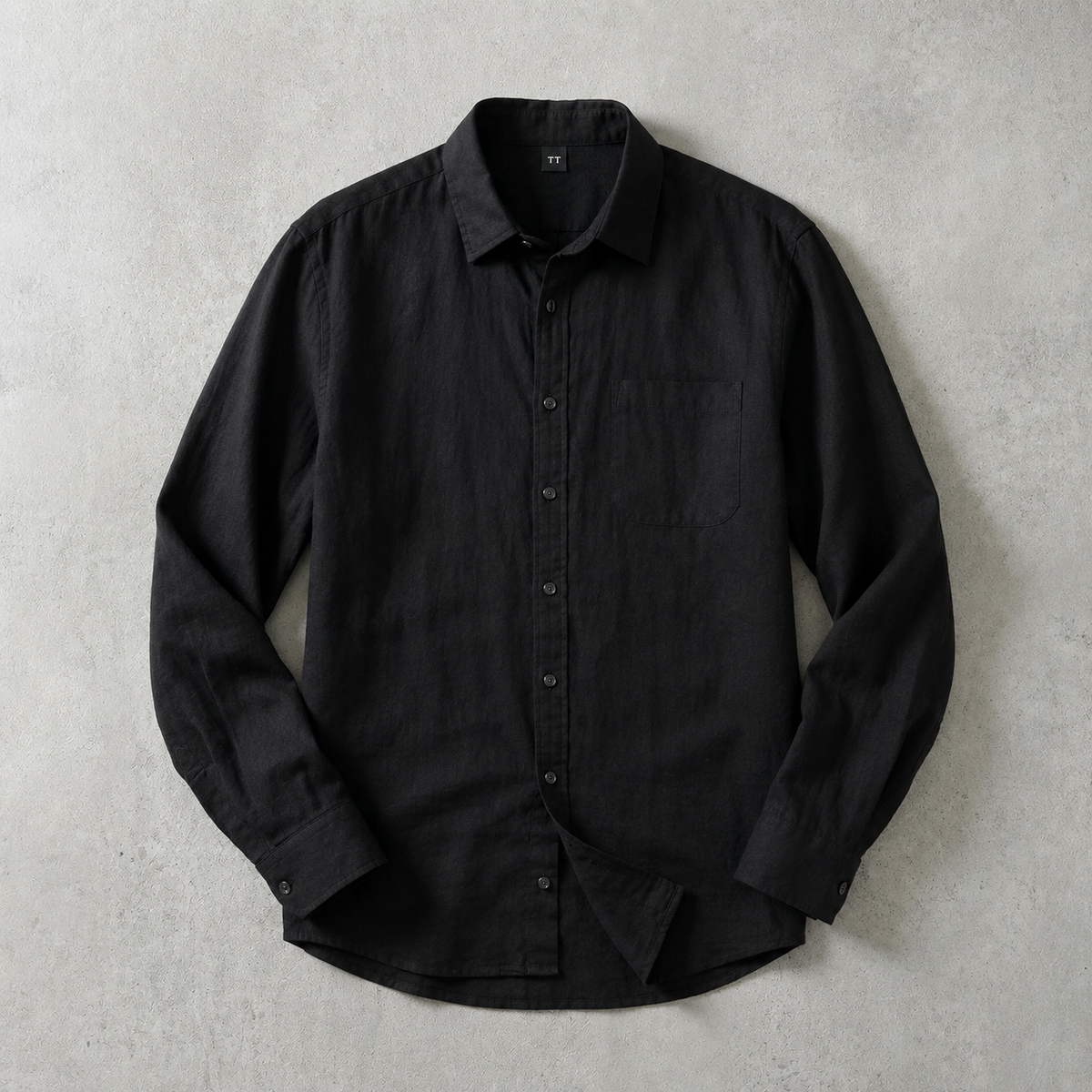 Men's Linen Shirt - Relaxed Fit Casual Summer Button Down
