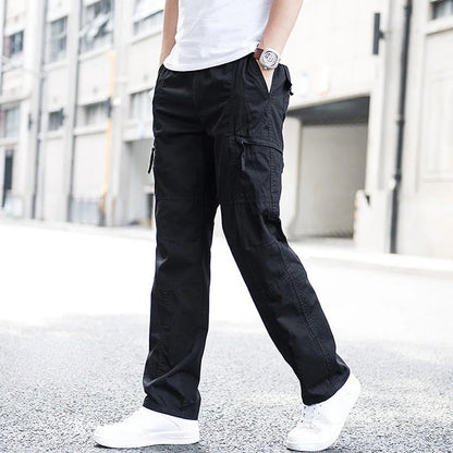 Men's Cargo Pants - Relaxed Fit Multi Pocket Trousers