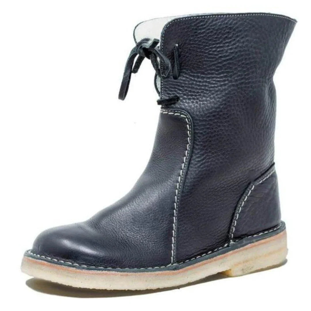 Women's Winter Boots Warm Waterproof Foldable Collar