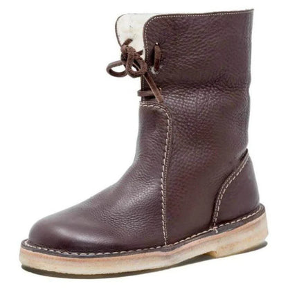 Women's Winter Boots Warm Waterproof Foldable Collar