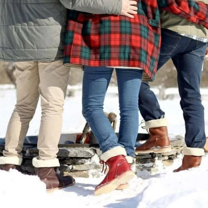 Women's Winter Boots Warm Waterproof Foldable Collar