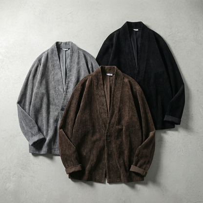 Men's Corduroy Jacket – Casual Button Front Lightweight Outerwear