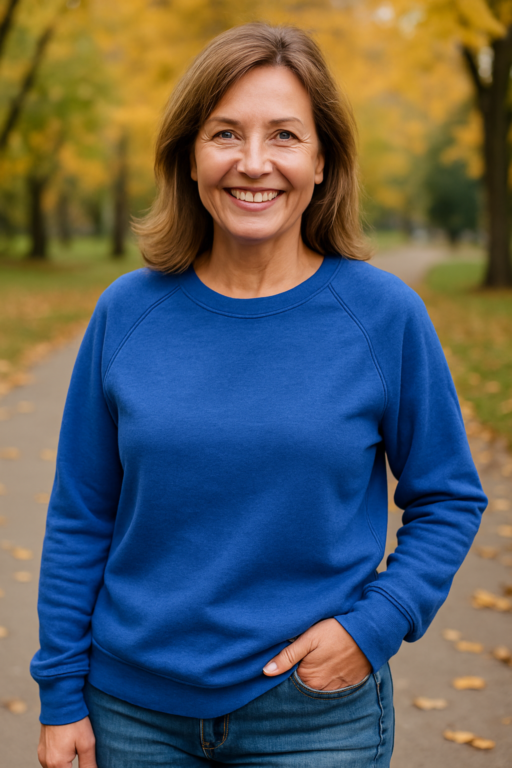 Women's Crewneck Sweatshirt – Raglan Sleeve Pullover