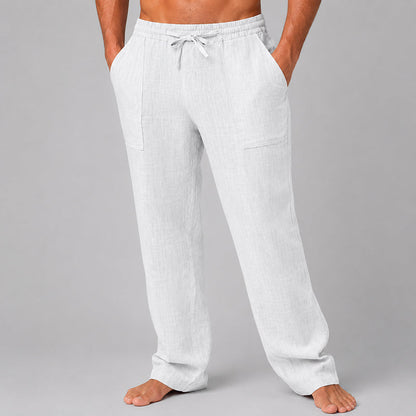Caulanthe | Wide-Leg Linen Blend Relaxed Fit Pants