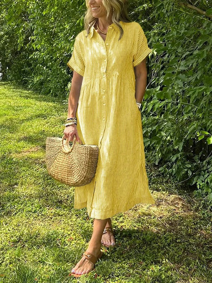 Ivessa | Refined Button-Up Airy Shirt