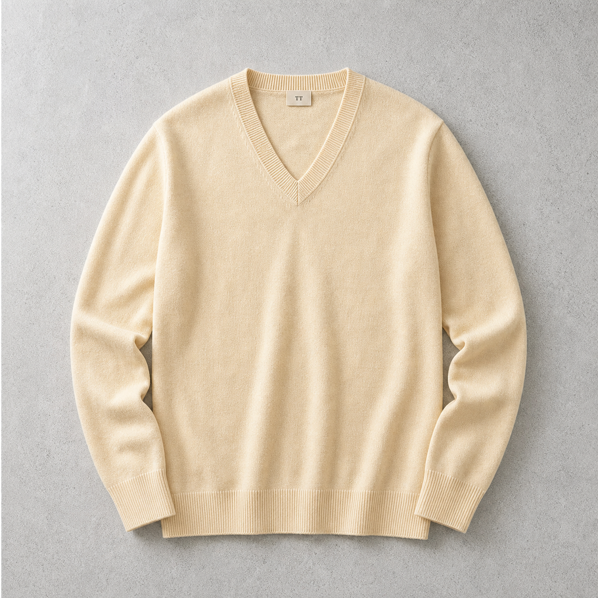 Men's V Neck Sweater - Knit Casual Pullover