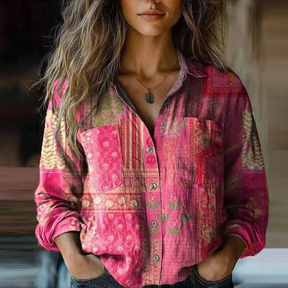 Henley | Versatile Summer Top with Printed Button Front Design