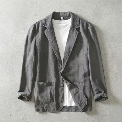 Men's Linen Jacket - Lightweight Casual Outerwear