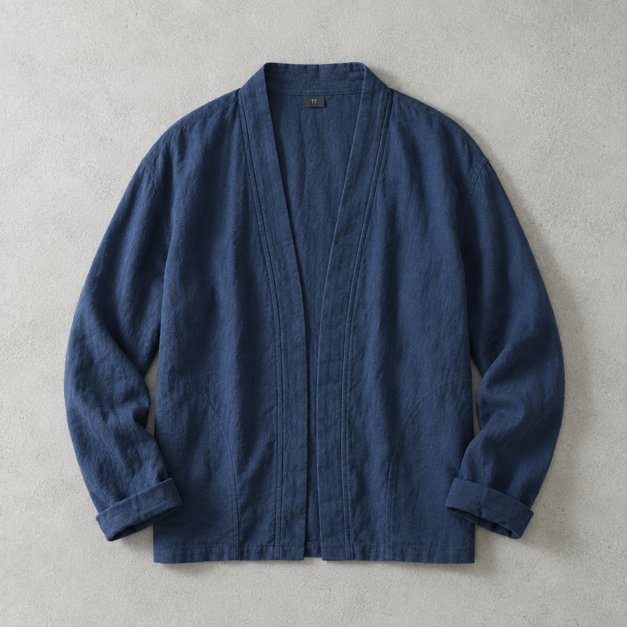 Men's Linen Cardigan - Lightweight Open Front Casual Sweater