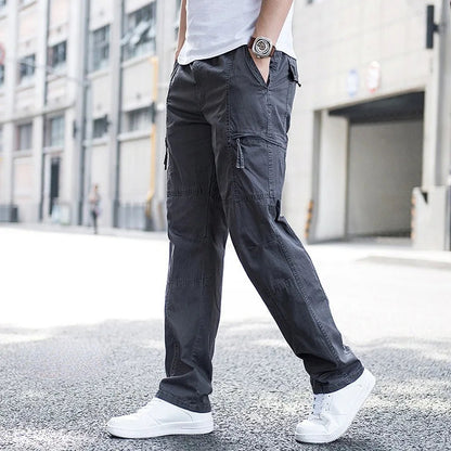 Men's Cargo Pants - Relaxed Fit Multi Pocket Trousers