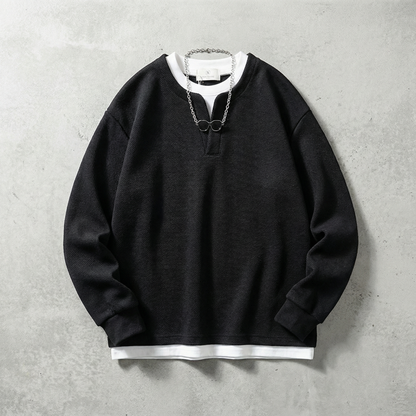 Men's Cotton Pullover - Casual Knit Sweater