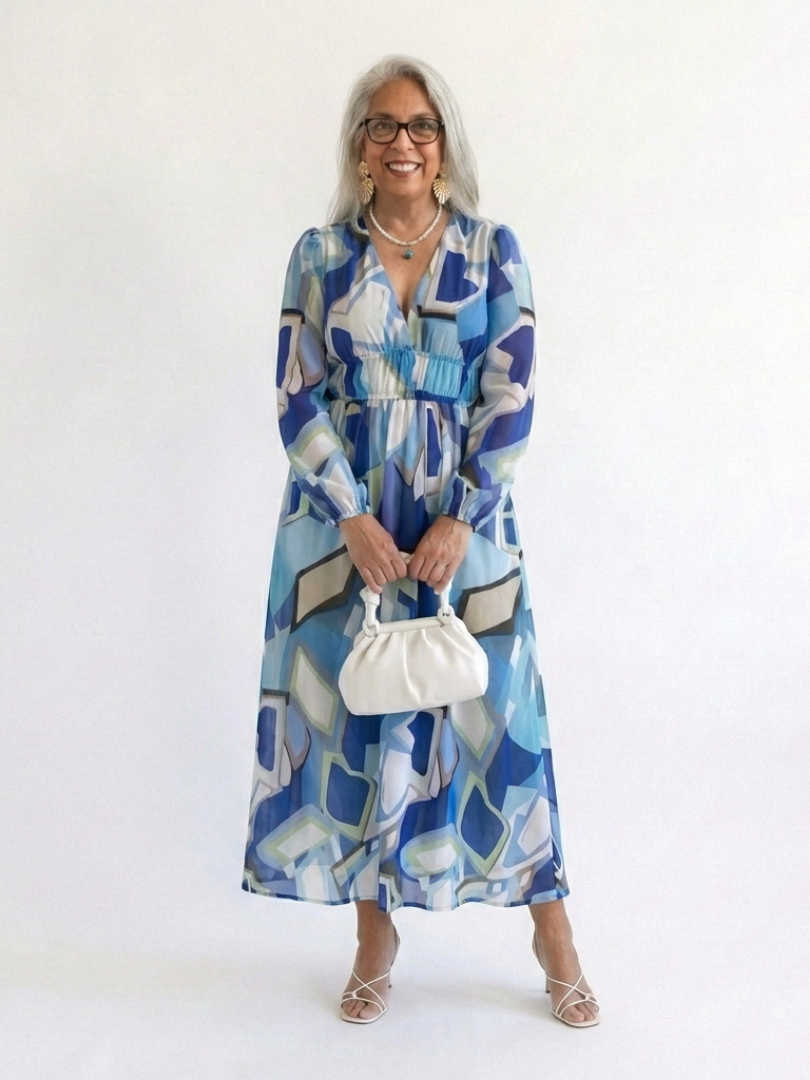 Brysra | Modern Floral Summer Dress Women Chic Style