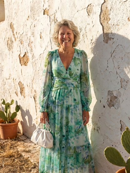 Brysra | Modern Floral Summer Dress Women Chic Style