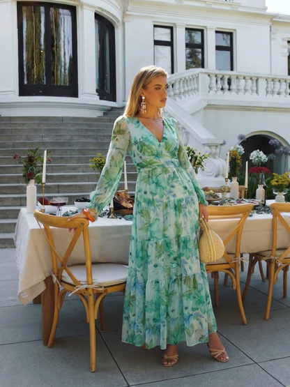 Brysra | Modern Floral Summer Dress Women Chic Style