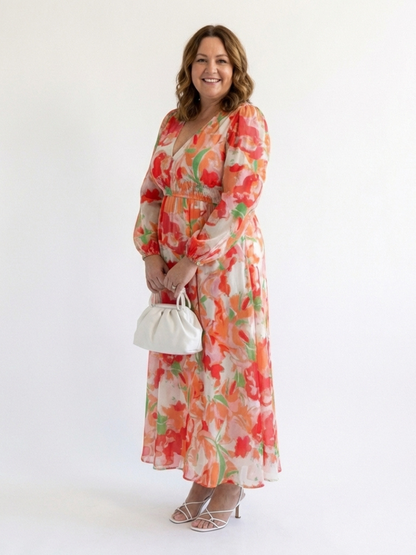 Brysra | Modern Floral Summer Dress Women Chic Style