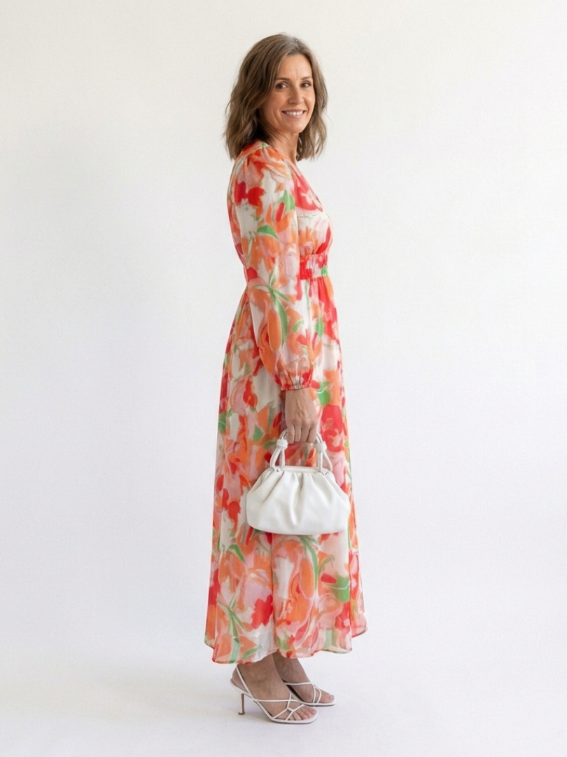 Brysra | Modern Floral Summer Dress Women Chic Style