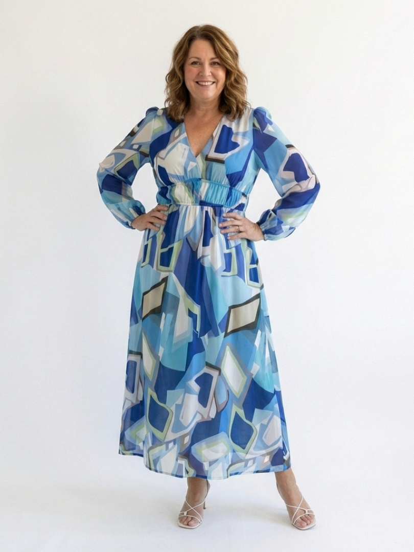 Brysra | Modern Floral Summer Dress Women Chic Style