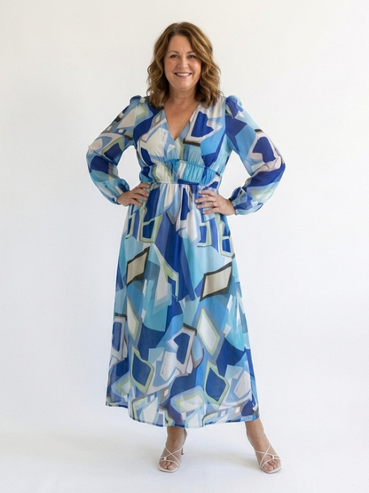 Brysra | Modern Floral Summer Dress Women Chic Style