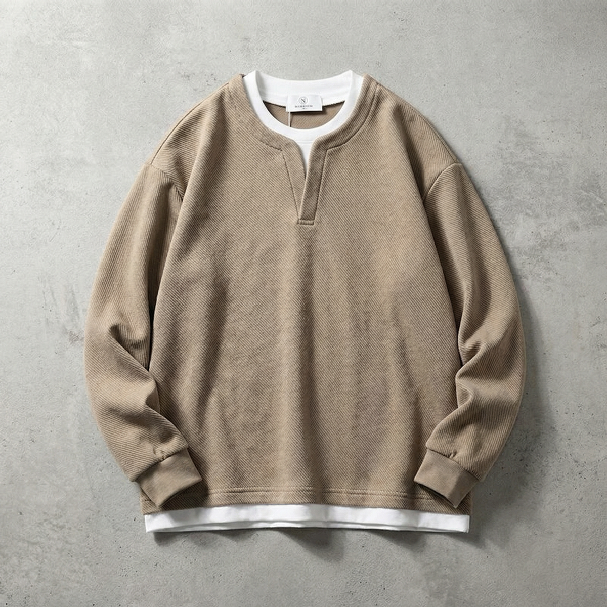 Men's Cotton Pullover - Casual Knit Sweater