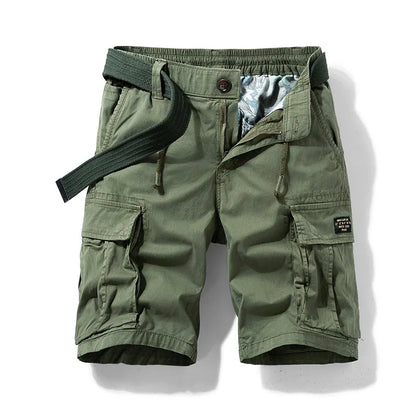 Fabian | Men's Denim High-Waist Tactical Multi-Pocket Cargo Shorts