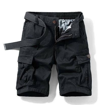 Fabian | Men's Denim High-Waist Tactical Multi-Pocket Cargo Shorts