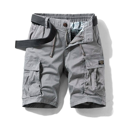 Fabian | Men's Denim High-Waist Tactical Multi-Pocket Cargo Shorts