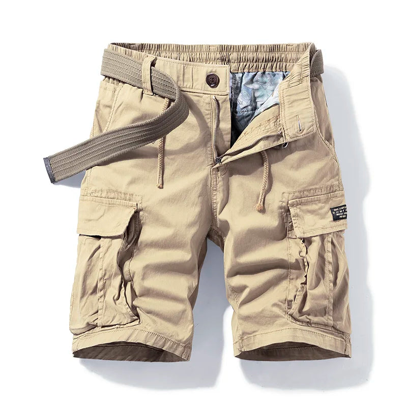 Fabian | Men's Denim High-Waist Tactical Multi-Pocket Cargo Shorts
