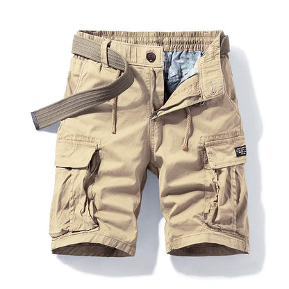 Fabian | Men's Denim High-Waist Tactical Multi-Pocket Cargo Shorts