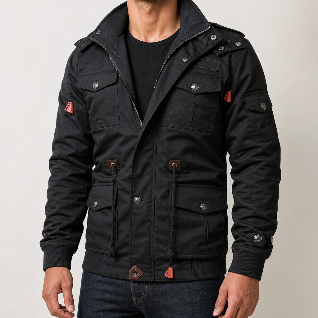 Men's Padded Bomber Jacket – Insulated Casual Flight Jacket