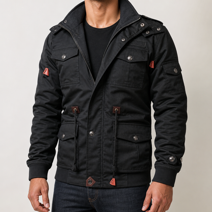 Men's Padded Bomber Jacket – Insulated Casual Flight Jacket
