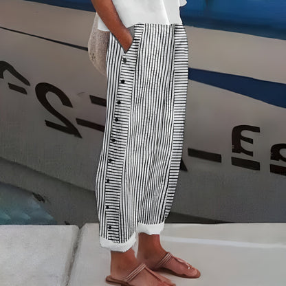 Luella | Women's Wide Leg High Waist Walking Pants for Daily Comfort