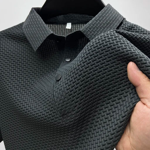 Giancarlo | Men's Denim High-Waist Textured Shirt