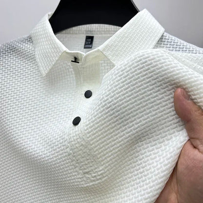 Giancarlo | Men's Denim High-Waist Textured Shirt