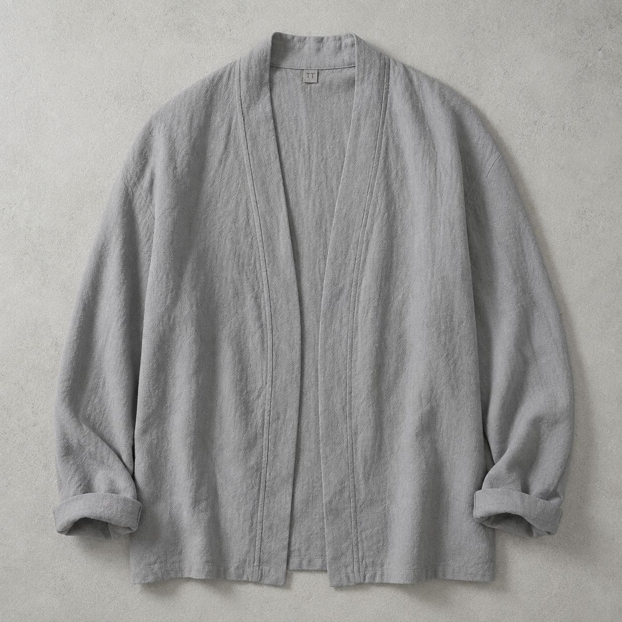 Men's Linen Cardigan - Lightweight Open Front Casual Sweater