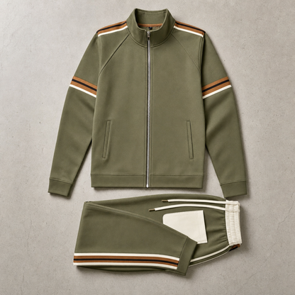 Men's Two Piece Tracksuit - Zip Jacket and Pants Set