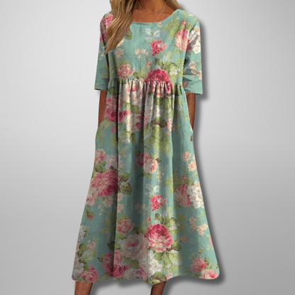 Guinevere | Floral Wedding Guest Maxi Dress
