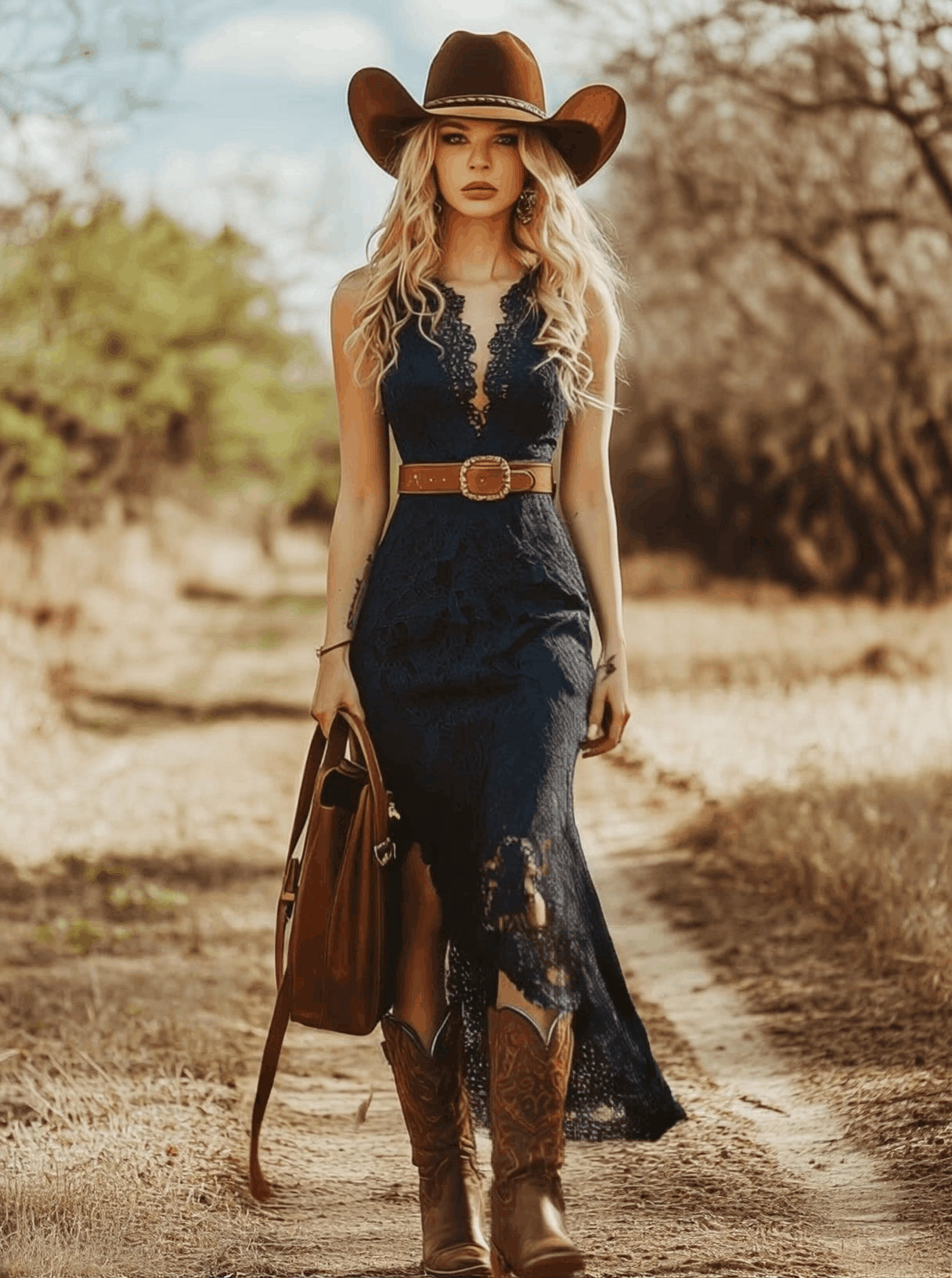 Halcywynn | V-Neck Sleeveless Wedding Guest Dress