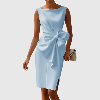 Hermione | Bow-Detail Wedding Guest Midi Dress