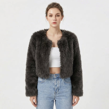 Women's Faux Fur Jacket - Luxury Winter Coat