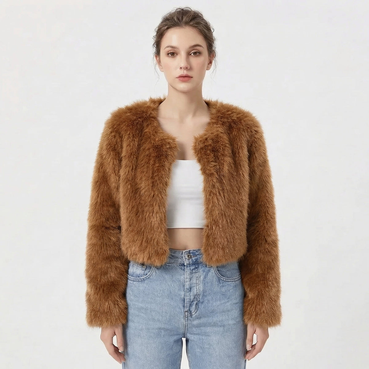 Women's Faux Fur Jacket - Luxury Winter Coat