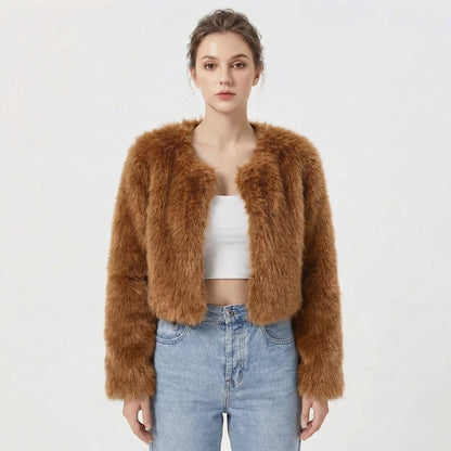Women's Faux Fur Jacket - Luxury Winter Coat